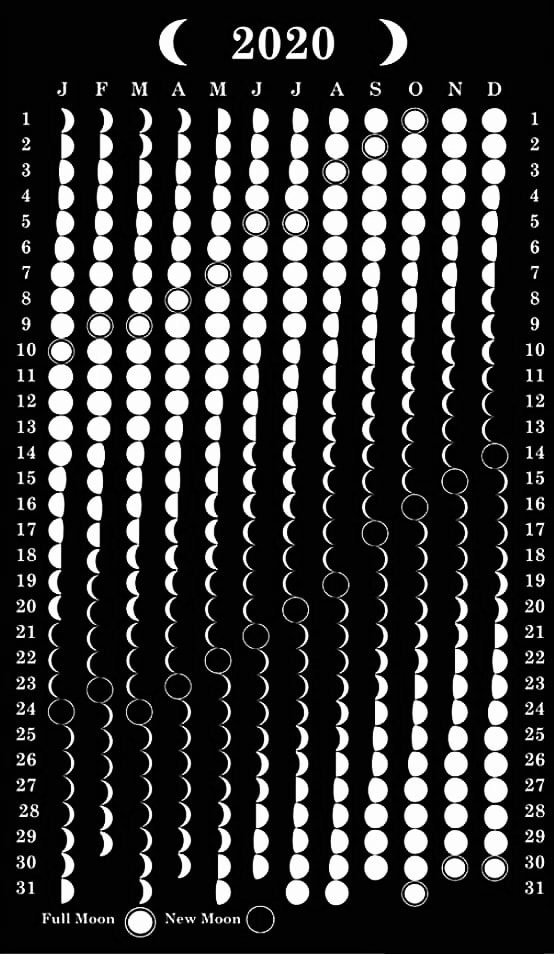 Moon phases - moon, Astronomy, Images, Space, Art, Research, 2020