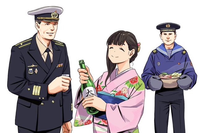 @horikouhorikou поздравляет с Новым годом-2 Twitter, Рисунок, Аниме, Anime Military, Anime Art, Horikouhorikou