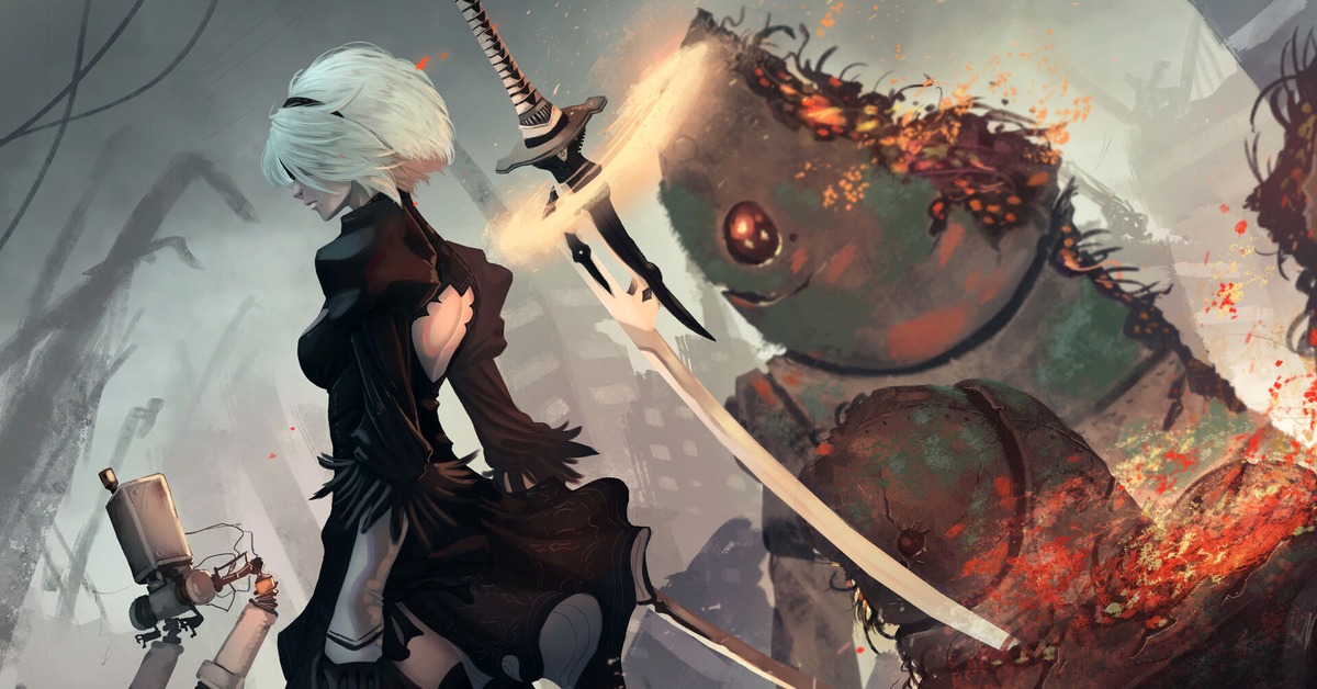 Nier automata wallpaper. 2b NIER. Ниер автомата 2b. NIER 2b арт. Робот 2b из NIER: Automata.