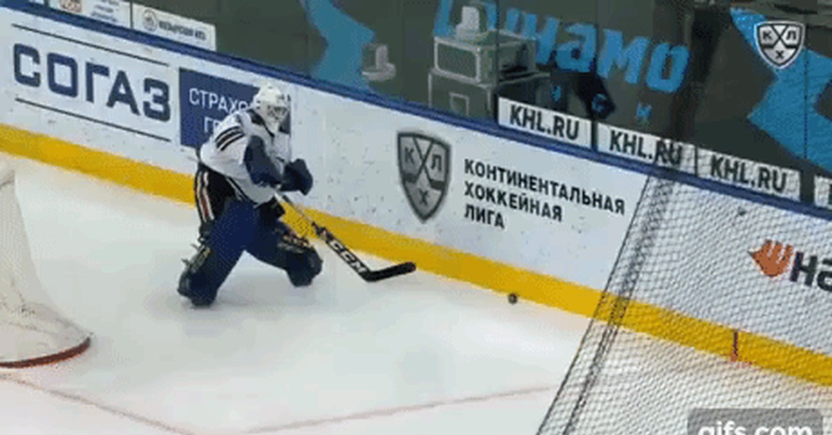 It doesn't hurt you, Kharlamov! - Sport, Hockey, KHL, Save, GIF