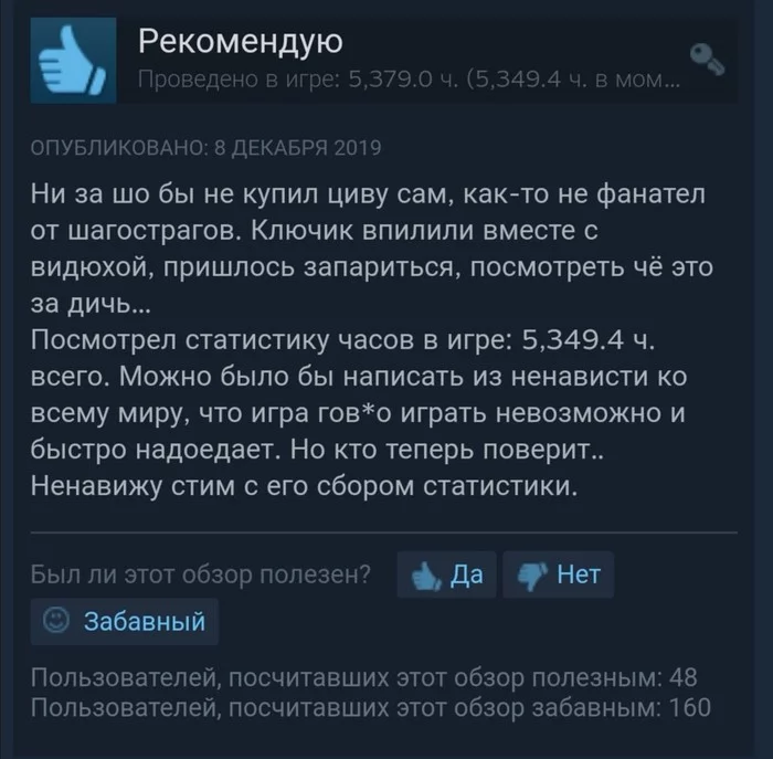 Ненавижу мир, но стим ведёт стату - Скриншот, Steam, Отзыв, Civilization VI