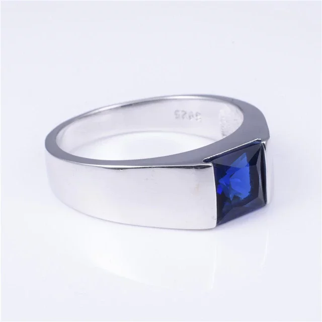 Silver ring with sapphire - Jewelry, Search