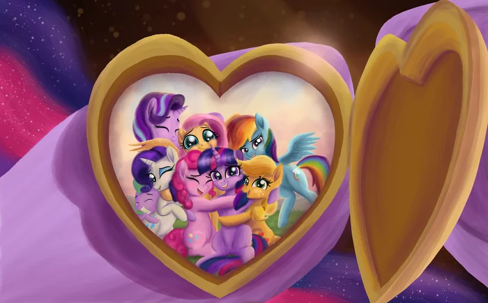 Your Heart Will Lead You Home - My Little Pony, PonyArt, Mane 6, Starlight Glimmer, Spike