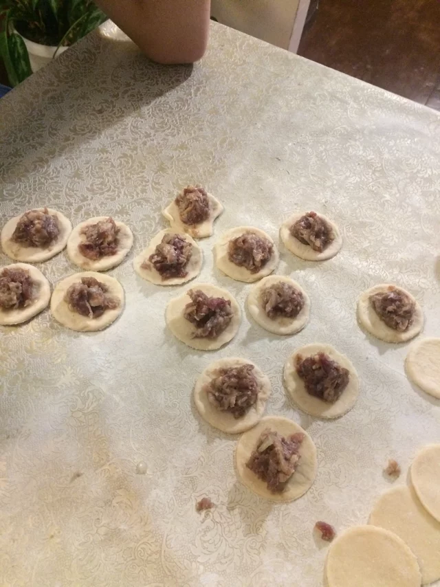 Making dumplings - My, Dumplings, Family, Neighbours, Collectivism, Longpost