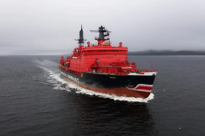 A/l Yamal - My, Nuclear icebreaker, Icebreaker, Yamal, Kola Bay, Kola Peninsula, Murmansk, Dji, DJI Mavic 2 PRO