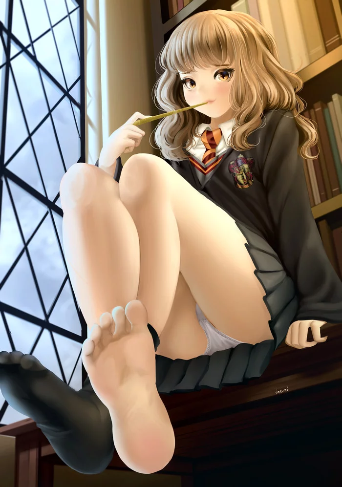 Germany's Japan - NSFW, Anime art, Not anime, Harry Potter, Hermione, Pantsu, Anime