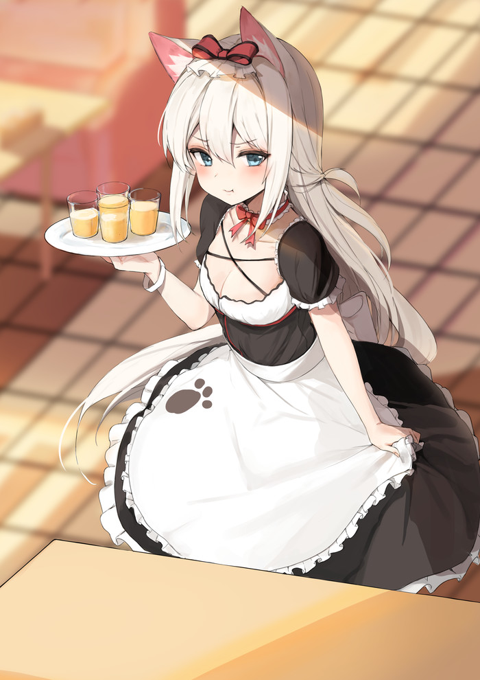Hammann , Anime Art, Azur Lane, Hammann, Animal Ears