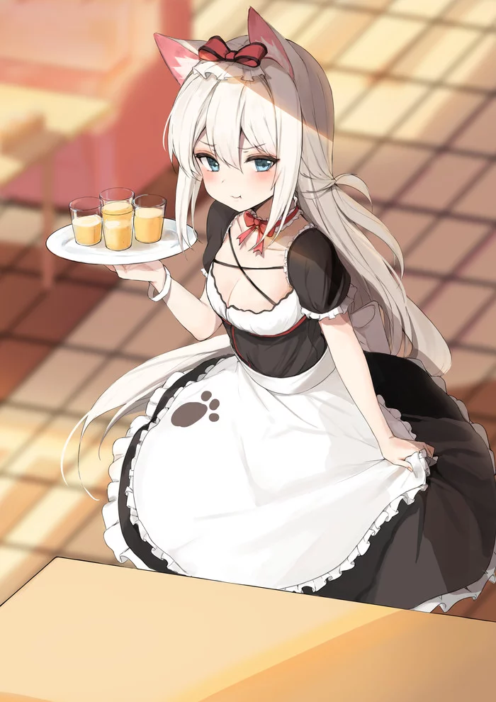 Hammann - Anime, Anime art, Azur lane, Hammann, Animal ears