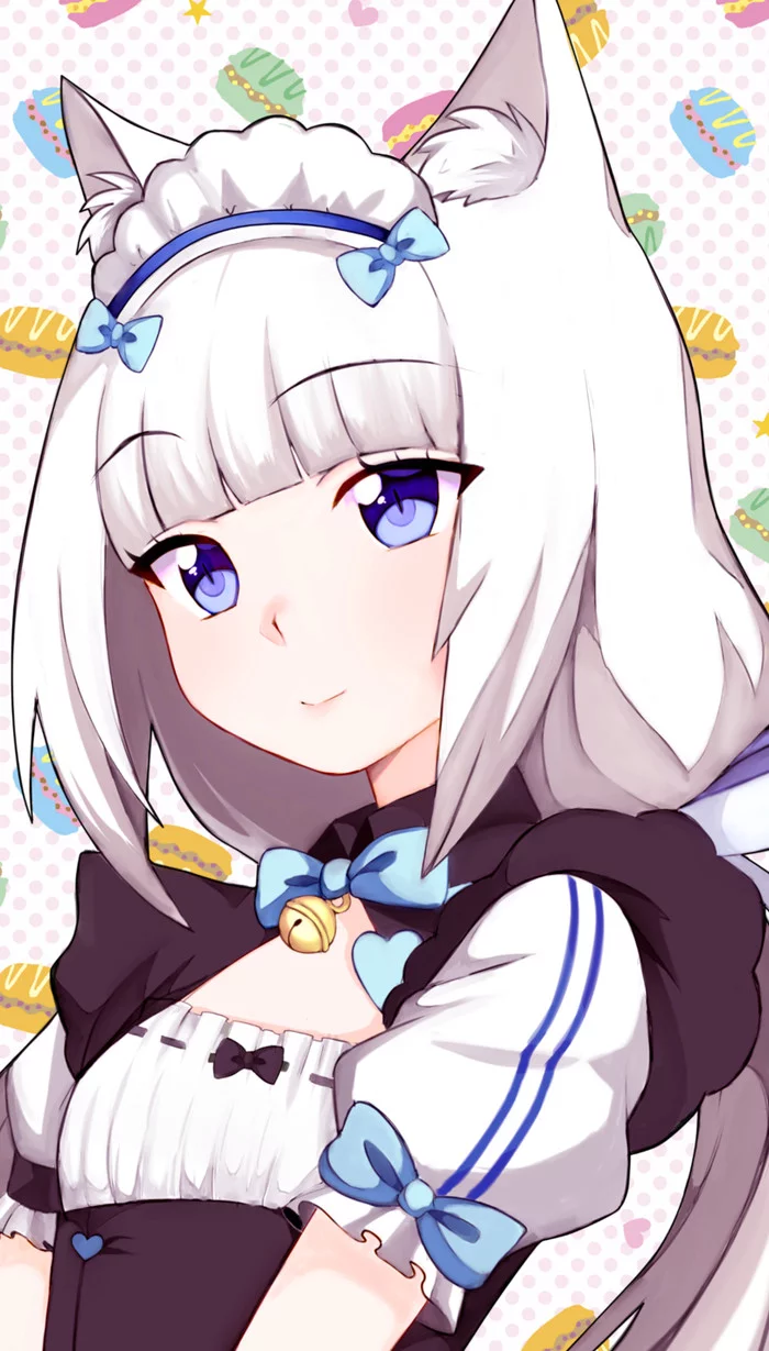 Ванилла - Аниме, Anime Art, Nekopara, Vanilla, Неко, Горничная, Подборка, Длиннопост, Animal Ears