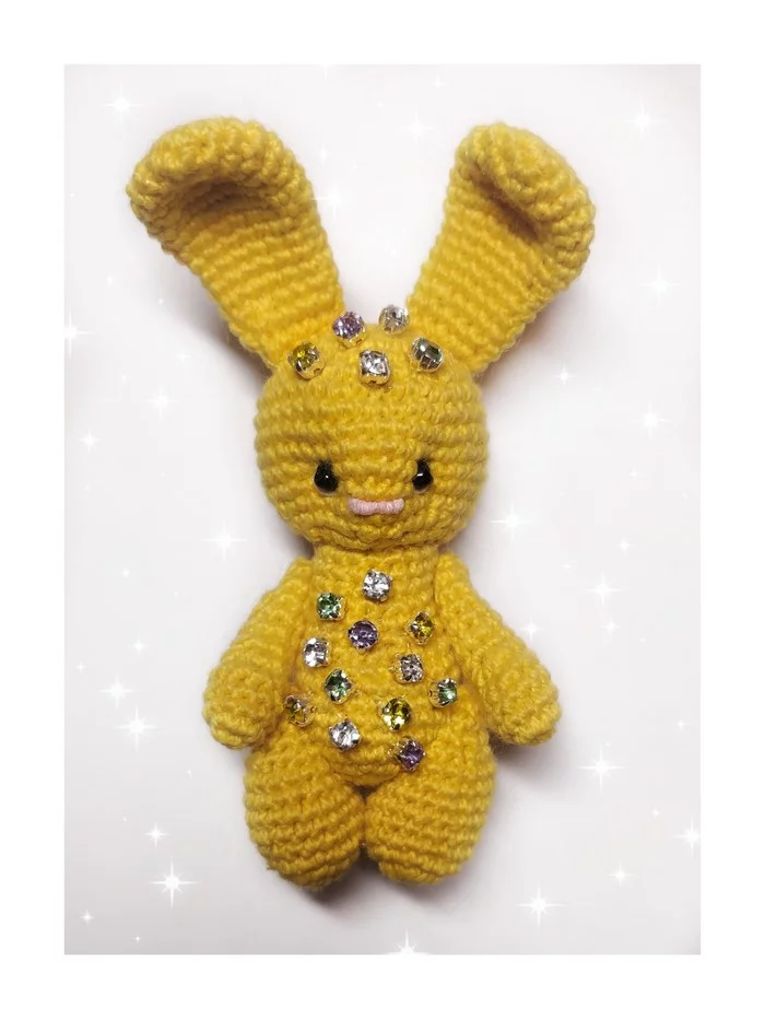 Bunny amigurumi - My, Amigurumi, Crochet, Soft toy, Handmade, Longpost, Needlework without process