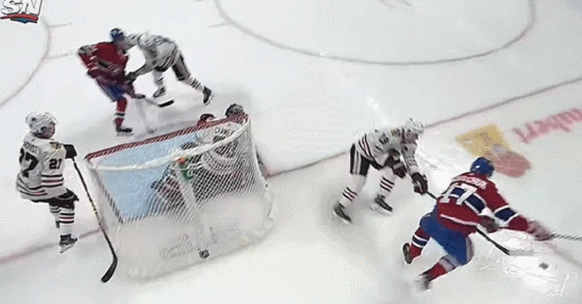 Reply to the post “When you have a third eye in the back of your head” - Sport, Hockey, Nhl, Montreal Canadiens, Ilya Kovalchuk, Blind pass, GIF, Reply to post