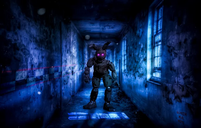 Springtrap - Моё, Photoshop, Five Nights at Freddys 3, Five Nights at Freddys, Крипота, Springtrap