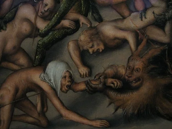 Painting of the Last Judgment, painted between 1525 and 1530. Lucas Cranach - Art, Painting, Religion, Artist, Longpost