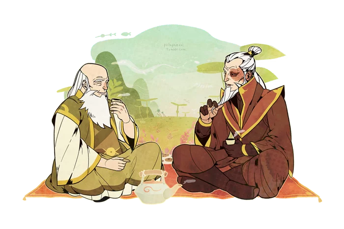 Tea party - Avatar: The Legend of Aang, Art, Animated series, Zuko, Airo