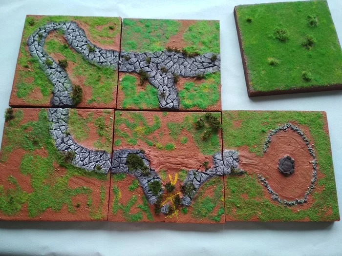 Attempt at terrain - My, Dungeons & dragons, Tabletop role-playing games, Terrane, Longpost