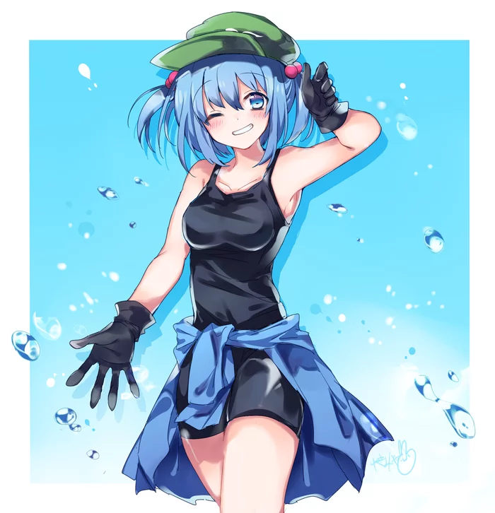 Kawashiro Nitori - Touhou, Anime art, Anime, Kawashiro nitori, Yukimiya