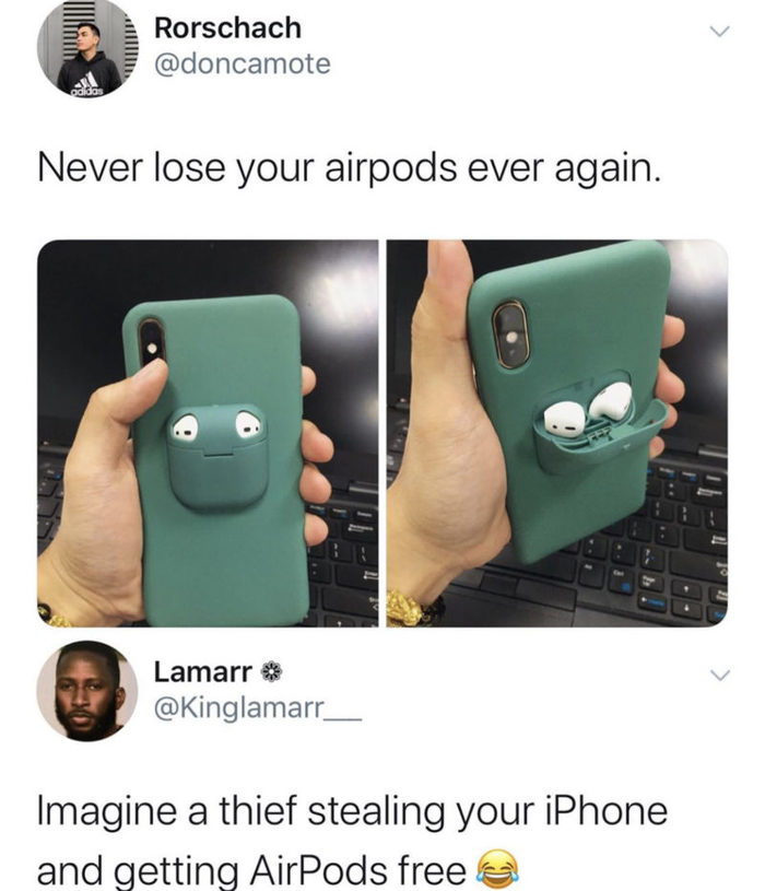     ) iPhone, AirPods, Twitter, , 