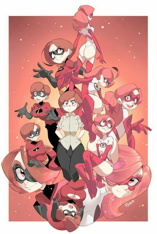 Incredibles - Anime, Not anime, Incredibles, Helen Parr, Anime art, The Incredibles