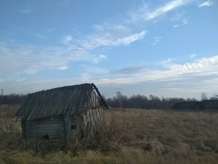 Zamkadye - My, The photo, Village, Backwoods, Provinces, All-terrain vehicle, Landscape, Abandoned, Post office, Longpost