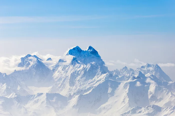 Ushba. Eye of Mordor - My, The mountains, Ushba, Caucasus, Elbrus, Snow, The photo