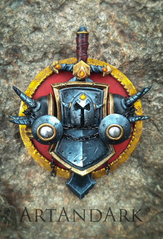 Coat of arms War based on World of WarCraft - My, Warcraft, World of warcraft, Creation, Horde vs Alliance, Azeroth, Blizzard, Longpost