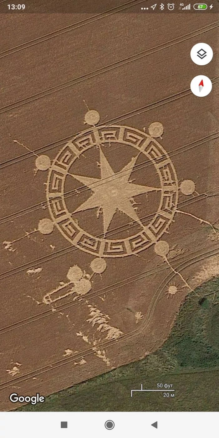 Places on Google maps. Part 50 - Google maps, Screenshot, Crop Circles, Picture with text, Images, Longpost