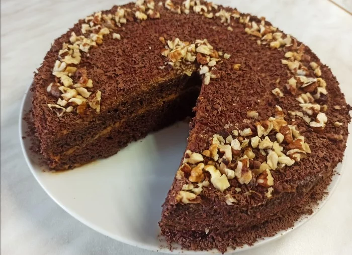 Chocolate cake Black Prince with kefir - My, Video recipe, Cooking, Longpost, Cake, Chocolate cake, Video, Recipe, Food, Dessert, Oven