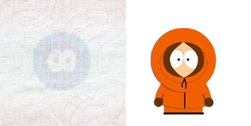 He didn't die. He lives in your passport - Kenny McCormick, South park, The passport