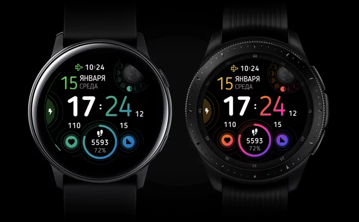 Нарисовал новый дизайн циферблата для часов Samsung - Моё, Samsung galaxy Watch, Умные часы, Watchface, Samsung, Дизайн, Galaxy Watch