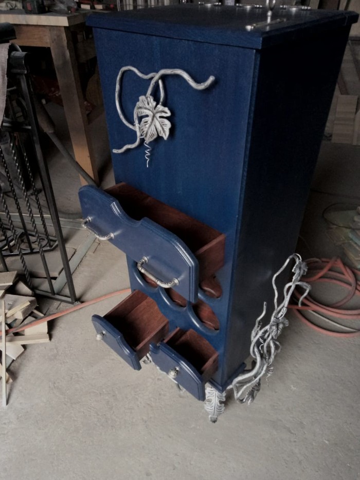 Винный шкафчик Ковка, Мебель, Винный шкаф, Ручная работа, Работа с деревом, Длиннопост