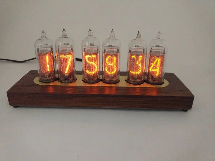Another couple of Nixie clocks - Decor, Interior, Nixie clock, Лампа, With your own hands, Longpost, Needlework with process, Presents, Clock, My