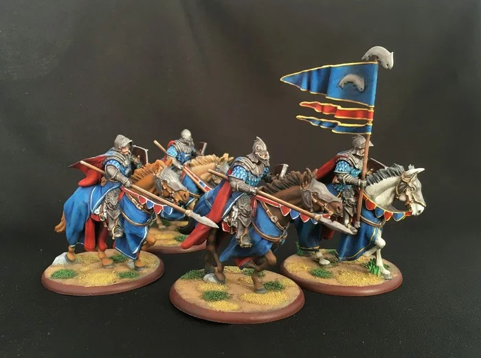 Game of Thrones. Knights of Tully - My, Painting miniatures, Miniature, Game of Thrones, Longpost