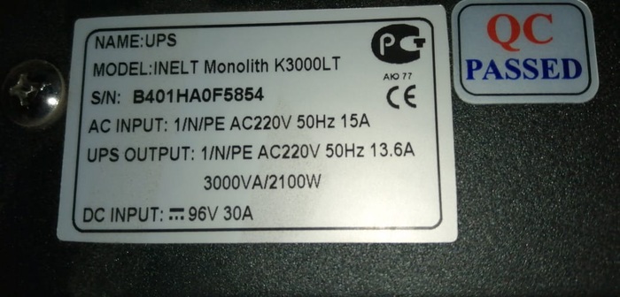    UPS inelt monolit K3000LT  , , 