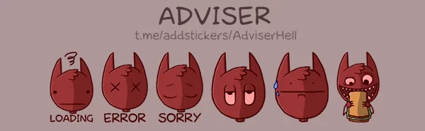 Small sticker pack for Telegram - My, Stickers, Telegram, Longpost