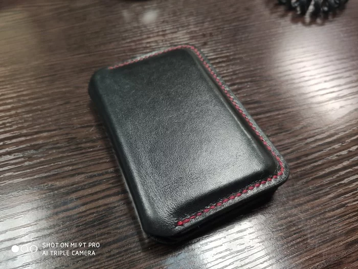 DIY card holder - My, Cardholder, Wallet, Longpost, Needlework, Leather