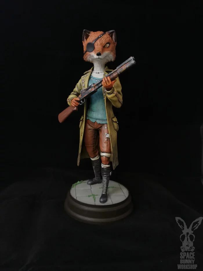 Farrow from the game Mutant Year Zero - My, Mutant Year Zero: Road to Eden, Needlework without process, Game art, Red Fox, Longpost, Polymer clay