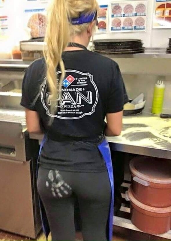 Compliment from the chef - Kitchen, Girls, Booty, Handprint