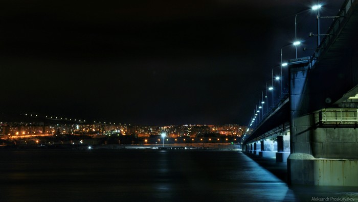 Night walk - My, Murmansk, Walk, Night, Nikon d90