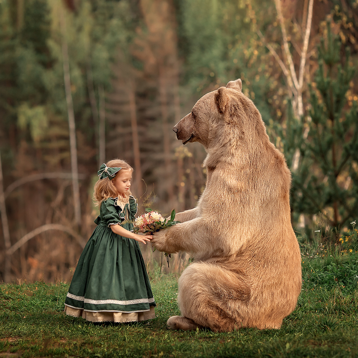 Маша и Медведь Медведь, Дети, Фотосессия, Фотография, Длиннопост
