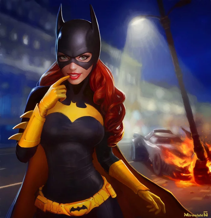 Ride... - Art, Drawing, Dc comics, DC, Batman, Batgirl, Superheroines, Batmobile, Superheroes