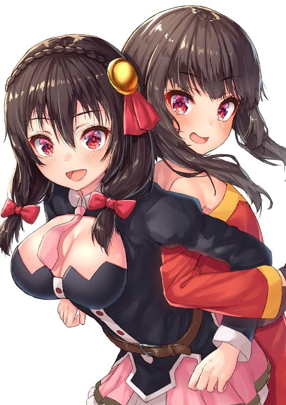 Megumin and Yunyun - Megumin, Yunyun, Konosuba, Anime art, Anime