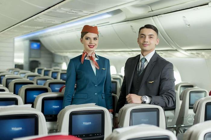Uzbekistan Airways introduced a new uniform for pilots and flight attendants - Form, Uzbekistan, Flight attendant, Pilot, Cloth, Longpost