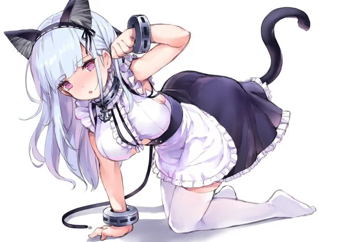 Dido - Anime, Anime art, Azur lane, Dido, Housemaid, Neko, Animal ears