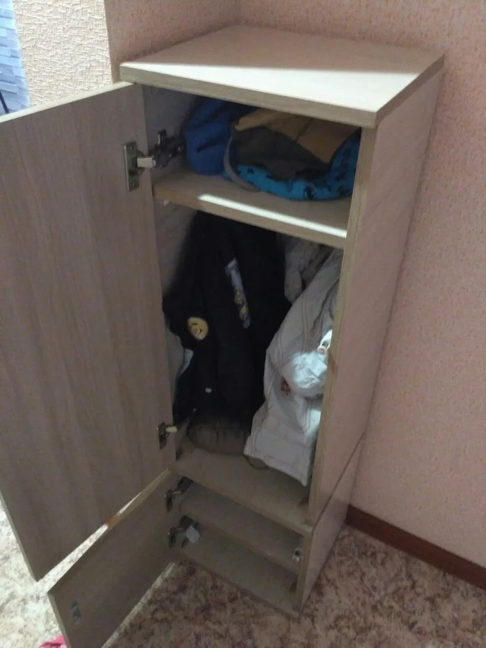 Post 7. Personal Locker for my son - My, With your own hands, Rukozhop, A son, Closet, Longpost