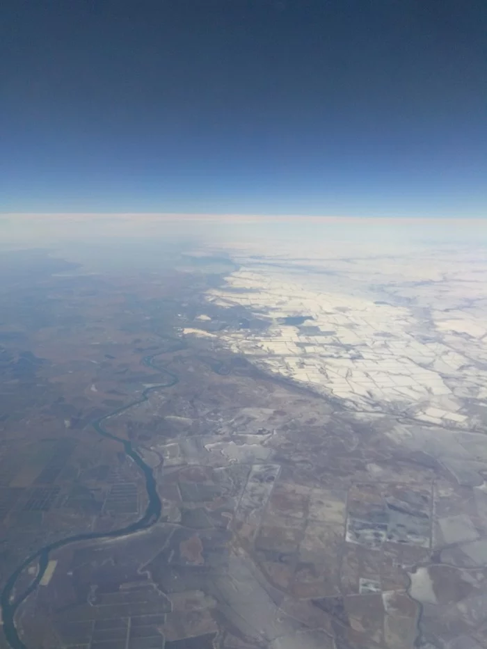 Rostov-on-Don today - My, Rostov-on-Don, Airplane, Snow