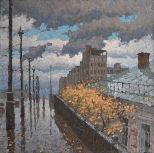 Cityscapes of Dmitry Yevtushenko - Art, Painting, A selection, Longpost, Dmitry Yevtushenko