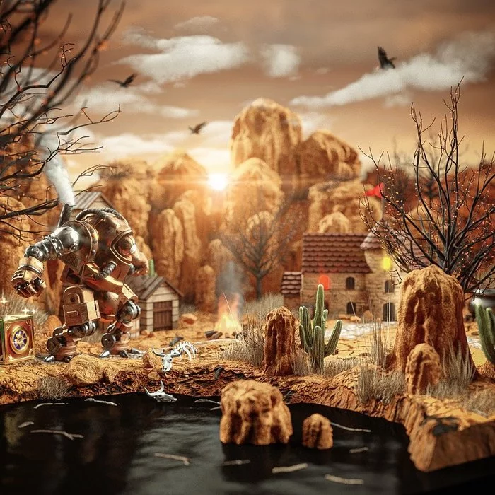 3D dioramas based on Heroes III - Герои меча и магии, Hota, HOMM III, 3D modeling, Video, Longpost