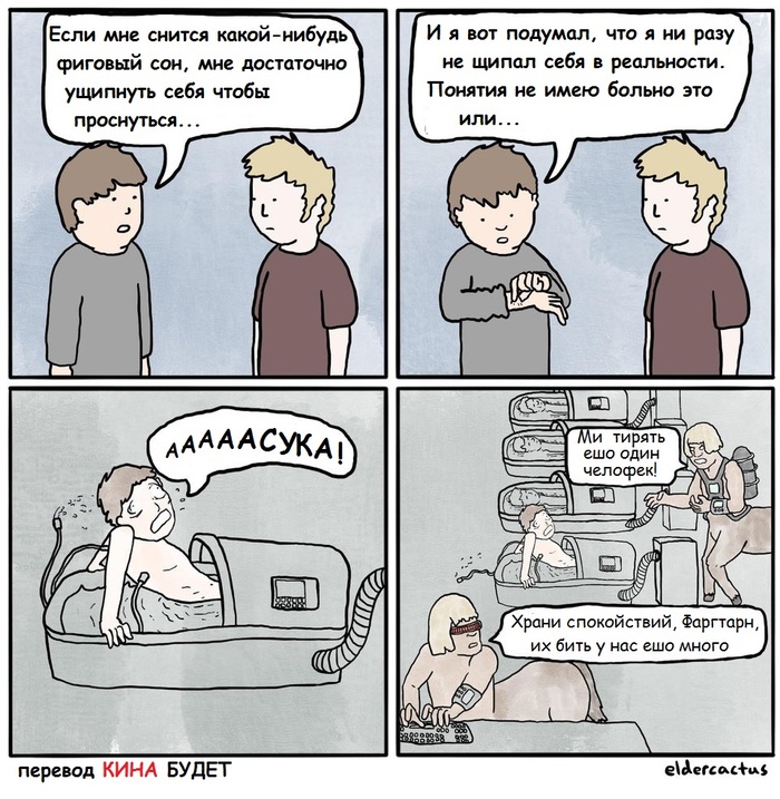 Проверь реальность своей реальности! Ущипни себя!