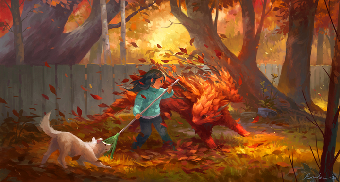 Работа в саду