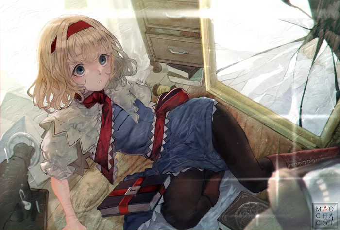 Alice Margatroid - Touhou, Anime art, Anime, Alice margatroid, Mochacot